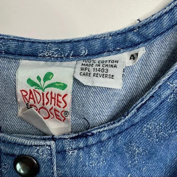 Vintage Radish’s & Roses Denim Dress Toddler - Picture 9 of 11